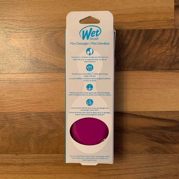 New Wet Brush Mini Detangler Brush, Purple - Picture 5 of 6